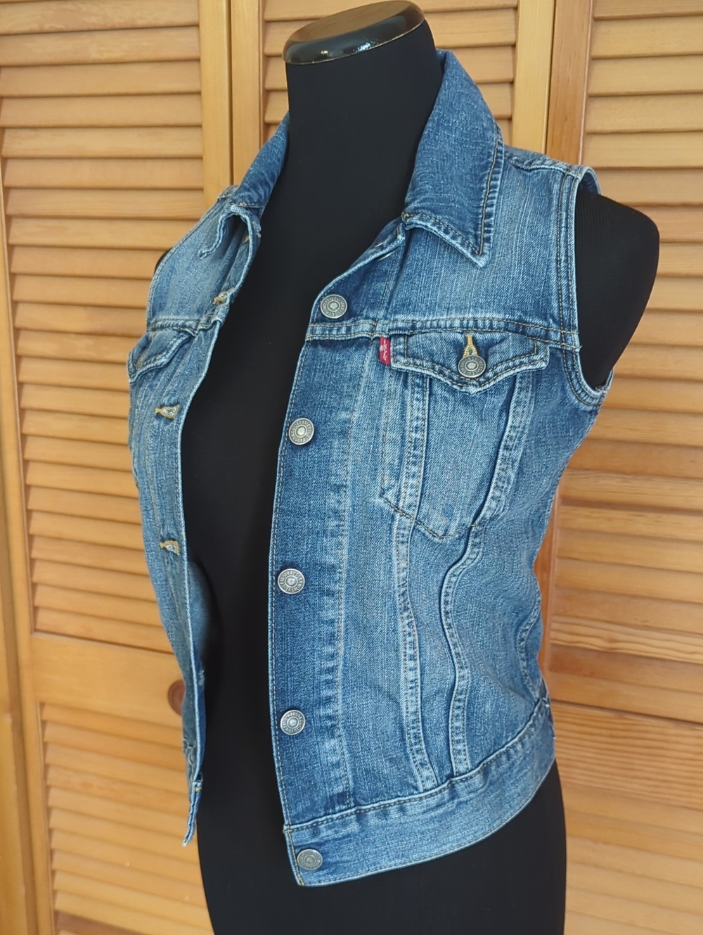 Levi Strauss Jean Vest Denim Vest Size XS